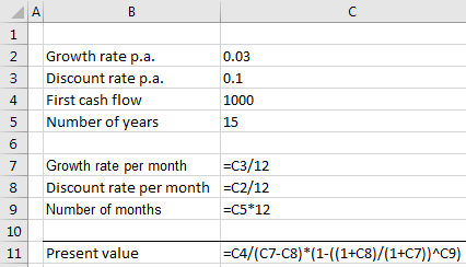 The resulting formulae